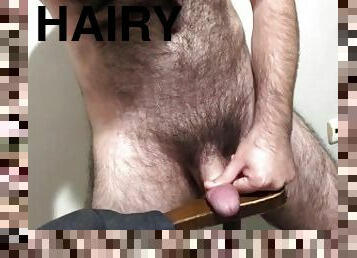 Solo hairy men masturbate and huge cum on my hand