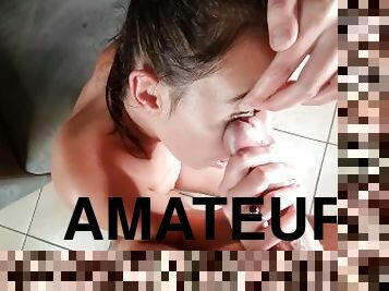 amateur, anal, ejaculation-sur-le-corps, ados, maison, sale, point-de-vue, sur-le-visage, ejaculation, petite
