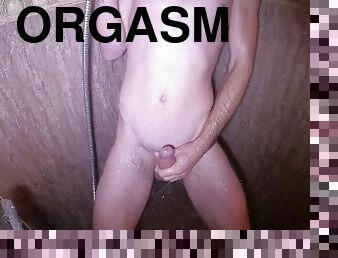 Shower orgasm masturb