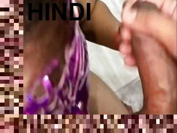 My HOT GF Deeply Sucking My Cock & Ball with Hindi Audio in OYO Room Delhi