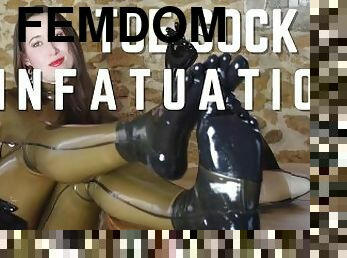 dilettant, füße, gesichtspunkt, briten, fetisch, latex, vorherrschaft, brunette, domina, rubber