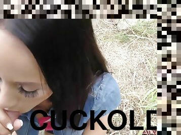 Cuckold Needs To Watch How His Girlfriend Fucks For