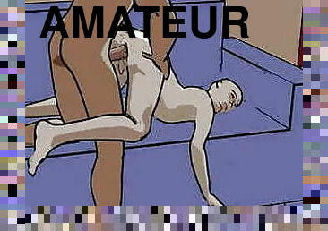 amatør, anal, bøsse, par