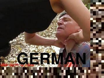 german  girls choke granpaps slave