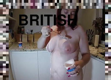 British Mom Gets Messy With Yogurt
