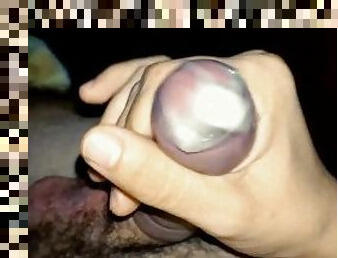 huge precum in condom