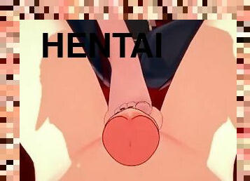 dilettant, füße, gesichtspunkt, anime, hentai