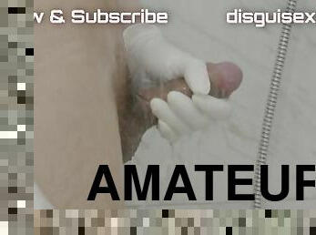 baignade, masturbation, amateur, ejaculation-sur-le-corps, gay, branlette, fétiche, douche, latex