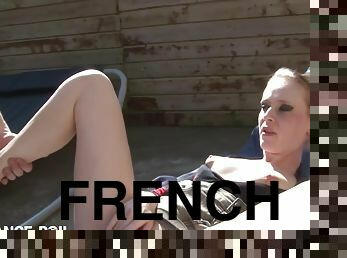 Slim French Milf Angie Fucked In Their Terrace - Sunny Day And Angie Hard