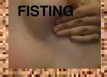 fisting, enceintes, amateur, ados, solo, lait, petits-seins