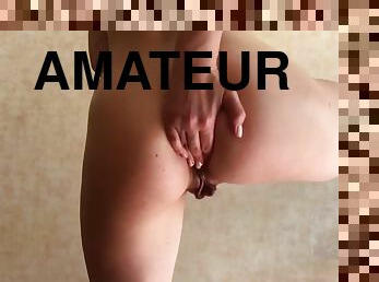 mastubasi, amatir, anal, webcam, seorang-diri