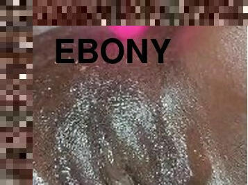 Ebony Playing With Pussy
