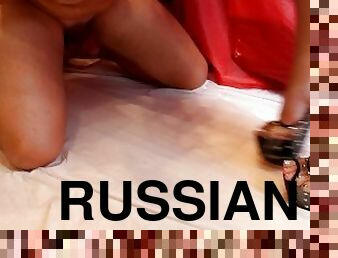 russe, amateur, bdsm, pieds, bondage, boules, maîtresse, talons-hauts