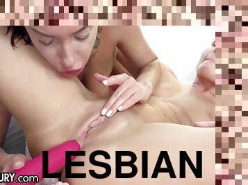 Liza Shay In Cute Lesbians Let Loose With Wet Hot Dildo Anal!