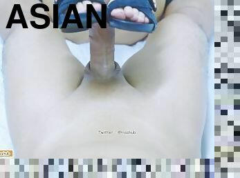 asiatique, amateur, babes, fellation, ejaculation-sur-le-corps, ados, branlette, couple, pieds, thaï