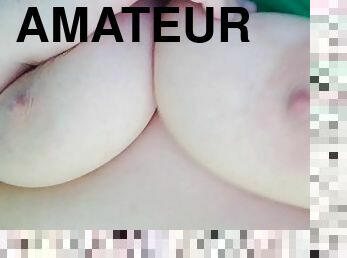 gros-nichons, grosse, amateur, belle-femme-ronde, solo