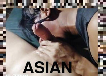 asiático, chupanços, pénis-grande, gay, pénis