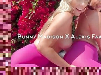 Bunny Madison x Alexis Fawx garden sex