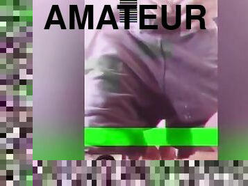 masturbation, amateur, énorme-bite, ados, branlette, massage, secousses, solo, bite