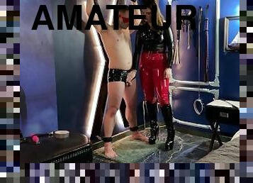 amatør, hardcore, handjob, bdsm, par, blond, fetisj, latex, hotel, dominans