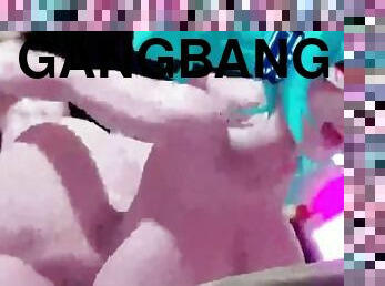 Futanari Futa Anal Gangbang Huge Cumshots 3D Hentai