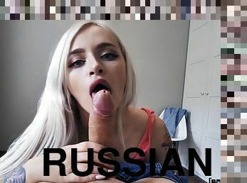 Tight Russian Babe W Tattoos Likes To Suck Dick Pov