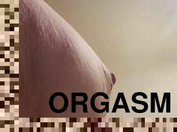 masturbation, bröstvårtor, orgasm, amatör, leksak, fetisch, ensam