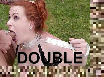 cul, poilue, en-plein-air, énorme-bite, milf, bdsm, belle-femme-ronde, double, rousse, fétiche