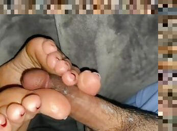 tricherie, énorme, amateur, ejaculation-sur-le-corps, interracial, ados, couple, pieds, ejaculation, parfait