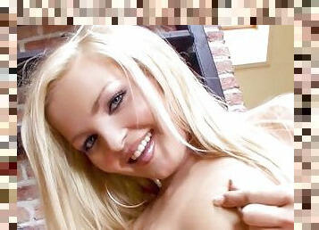 Gorgeous Blonde Teen Gapes Her Pussy Wide