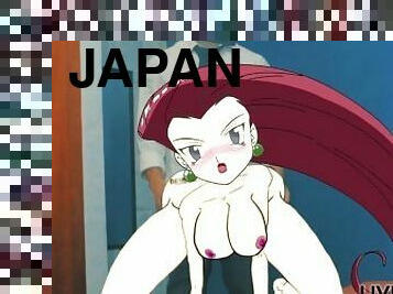 cuatro-patas, japonés, culo-sexy, anime, hentai