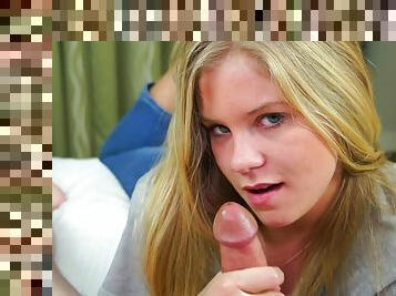 Blowjob From Sexy Blond In Pov With Anabelle Pync