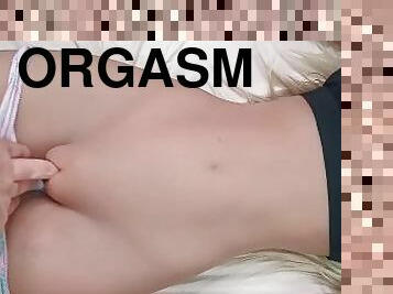 masturbation, orgasm, kvinnligt-sprut, brudar, fingerknull, dildo, fetisch, fångad, ensam