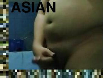 asiatique, masturbation, public, amateur, gay, branlette, horny, solo