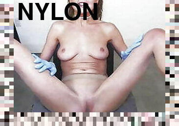 strømpebukser, skønheder, webcam, nylon