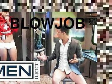 kantor, blowjob-seks-dengan-mengisap-penis, penis-besar, homo, bintang-porno, handjob-seks-dengan-tangan-wanita-pada-penis-laki-laki, berhubungan-dengan-wajah, sperma, amerika, ditindik