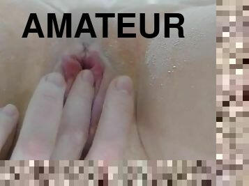 baignade, clito, masturbation, orgasme, chatte-pussy, russe, amateur, ejaculation-sur-le-corps, branlette, serrée