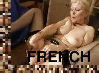 orgasme, anal, mature, française, doigtage, bas, blonde, machines, solo