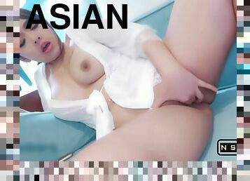 Asian Cougar Makes A Masturbation Video Bu