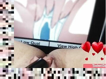 clito, masturbation, chatte-pussy, lesbienne, ados, japonais, anime, hentai