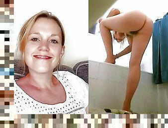 Sexy UK MILF Carrie Strips Naked