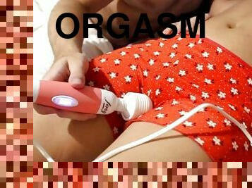 onani, orgasme, pussy, kone, søt, kledd-sex