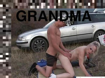 Grandma Loves Sucking And Fucking Young Cock