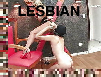 lesbienne, bdsm, esclave, doigtage, fétiche, femme-dominatrice
