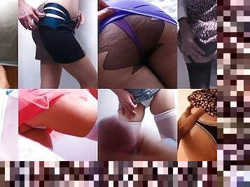 masturbation, russe, écolière, ejaculation-sur-le-corps, ados, compilation, jupe-en-l’air, secousses, culotte, ejaculation