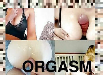 orgasm, amatör, cumshot, hardcore, samling, sprut