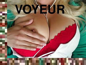 büyük-göğüsler, mastürbasyon-masturbation, genç, kam, sapık-voyeur, sarışın, delinmiş, giysili-sex