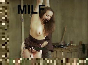 milf, leke, bdsm, fetisj, bondage, brunette, spanking