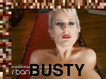 Busty Blonde Mistress Waiting For Hard Sex Slave