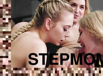 Sarah Vandella, Lily Larimar And Emma Starletto - Stepmom Needs To Give Stepsisters A Nice Spanking At School!